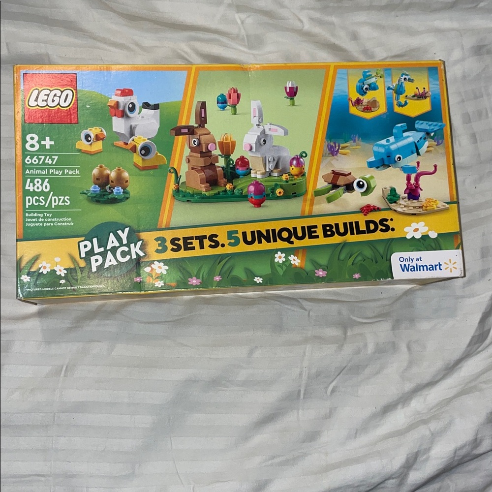 LEGO Animal Play Pack with Colorful Builds